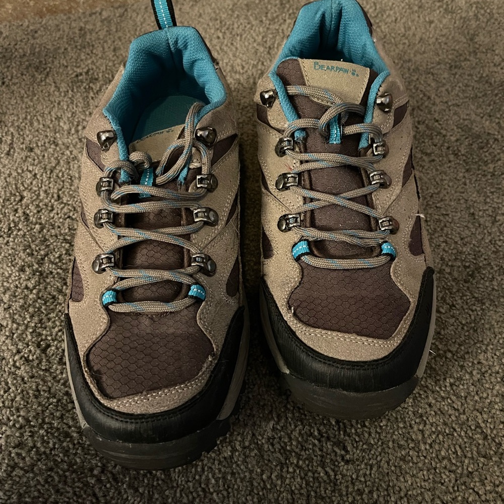 BearPaw Women's Hiking Shoes - Gray and Teal